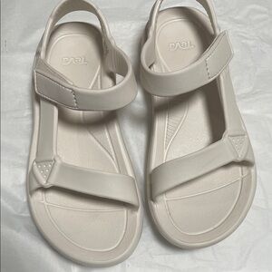 Teva Off-White Strap Sandals